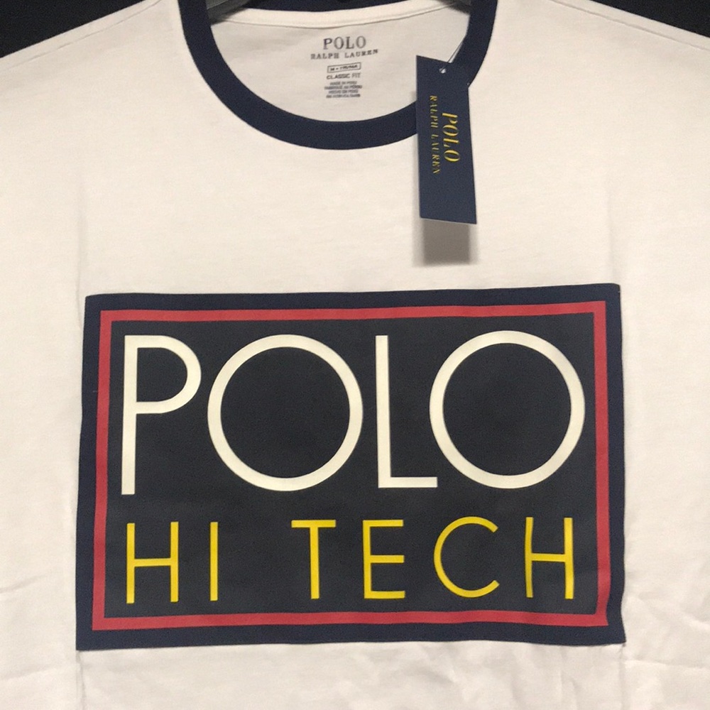 nwt white polo RL hi tech longsleeve - Picture 2 of 3